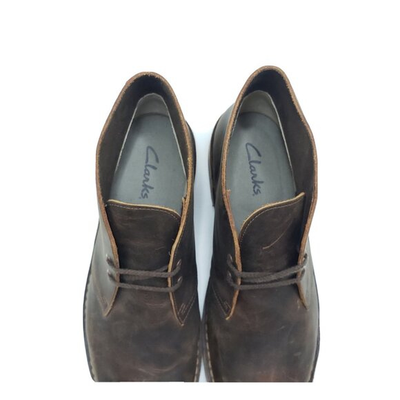 Clarks Bushacre 2 Desert Boots Men Chukka Lace Up Brown Leather Size 12 main image 5